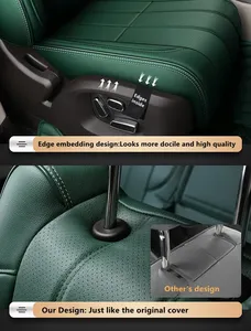 Housses de siège sur mesure pour voiture, accessoires pour 5 sièges, ensemble complet, cuir de haute qualité pour Land Rover Range Rover Evoque - Product Image 4