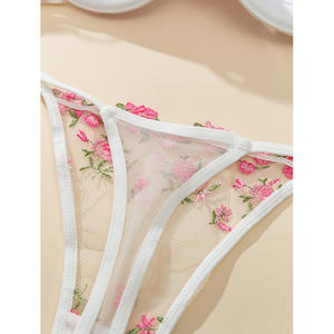 Igh20084 Hoge Kwaliteit Verdikking Verzamelde Push-Up Lingerie Borduurwerk Kant Vrouwen Sexy Lingerie Lady Bh Slips Ondergoed Sets - Product Image 3