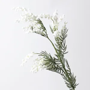 Produit phare : <span class=keywords><strong>Fleurs</strong></span> et plantes décoratives artificielles en plastique et peluche, 3 fourches, baies rouges, pour décoration de Noël et de la maison - Product Image 2