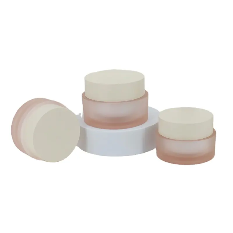 Groothandel Lege Cosmetische Ronde Acryl Pot Voor Nagellak Verpakking 5/15/30/50Ml Matte Plastic Pot Voor Uv Gel