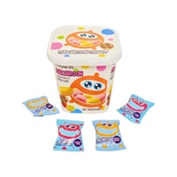 Vente en gros biscuit sandwich macaron 88g biscuits croquants ronds crémeux emballage en boîte