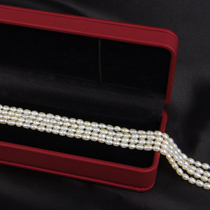 Perles semi-finies d'eau douce naturelle pour Xiaomi, 3-3,5 mm, forte luminosité, extrêmement durables - Bracelet/Collier en perles en vrac - Product Image 4