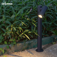 Eunavia — polo LED en aluminium imperméable conforme à la norme IP65, luminaire d'extérieur, borne lumineuse réglable, idéal pour un jardin, un sentier ou un sentier, 6W