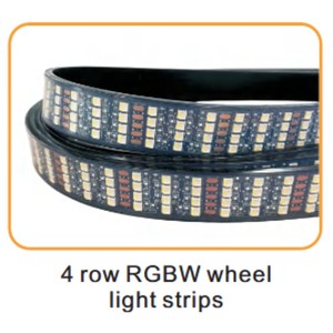 4 Row RGBW white wheel <b>light</b> strips - Product Image 1