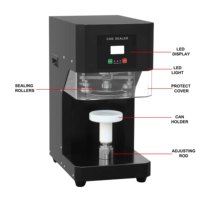 Machine de scellage de canettes en plastique automatique LK-ACS Machine de scellage de canettes automatique pour café