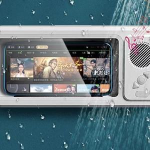 Caja de teléfono impermeable para baño, altavoz Bluetooth, soporte de ducha, caja de pantalla táctil - Product Image 3