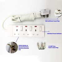 Özelleştirilebilir Avrupa Kalitesi Elektrik Uzatma Kablosu 4 AC Priz 3 USB Girişi 16A Anma Akımı Dünya Çapında Kullanılabilir Evrensel Fişli Priz Çoklayıcı