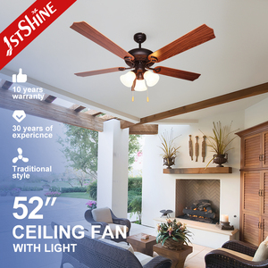 1stshine Decorative Lighting Ceiling Fan 5 Blades Restaurant 220v <strong>Pull</strong> Chain Ceiling Fan <strong>Light</strong> - Product Image 1