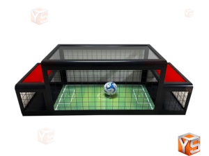 เครื่องเกมอาร์เคดโลหะจากโรงงาน ZDYS ได้รับการรับรองมาตรฐาน CE พร้อมรองรับภาษาอังกฤษ สำหรับ 2 ผู้เล่น แบบมีที่นั่งสำหรับเล่นฟุตบอล เหมาะสำหรับใช้งานเชิงพาณิชย์ - Product Image 1