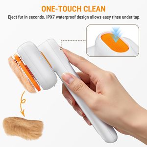 2026 Accesorios para Mascotas Cepillo de Vapor 3 en 1 para Perros y Gatos, Herramienta de Aseo con Pulverizador Silencioso, Peine Pulverizador Autolimpiante con Ventana de Agua Visible, Extra - Product Image 5