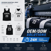 Ensembles de maillots de basketball réversibles personnalisés pour hommes, sublimation Dye-Lock, maille respirante 180 GSM, uniforme double face pour équipes universitaires (vente en gros)