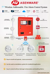 Système d'alarme incendie sans fil adressable, 2021, télécommande, en stock