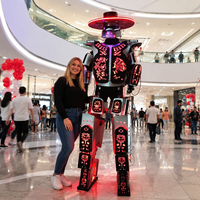 Tenue de robot LED durable et imperméable pour activités extérieures, costume lumineux pour spectacle événementiel