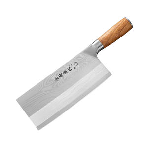 Couteau de cuisine domestique intégré en acier inoxydable couperet à viande couteau de boucher ambidextre passe au lave-vaisselle manche en bois - Product Image 5