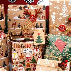 Emballage de papier d'emballage de Noël en gros d'usine Jude 50x70 cm de papier d'emballage cadeau - Product Image 5