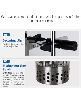 Mezclador de crema cosmética Digital, 110V, 60HZ, 40L, Rotor, estator, homogeneizador, laboratorio - Product Image 5