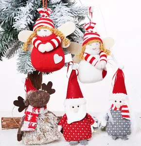 Nieuwste Hot Koop Kerstcadeaus Kerstman Elf Angel Pop Opknoping Voor Kerstboom Decoratie