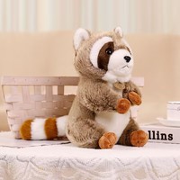 Vente chaude en peluche écureuil et raton laveur poupée mignon en peluche 17cm 25cm 30cm Animal jouet enfants confort poupée cadeau