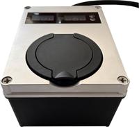 Unité de prise de charge intelligente AC EV avec écran LCD et configuration APP Petit chargeur de voiture mobile Type 2 Plug