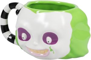 Paladone <span class=keywords><strong>Beetlejuice</strong></span> Taza en forma de cara Regalo de mercancía para fanáticos de las películas de terror retro, Vasos de cerámica 3D extra grandes - Product Image 4