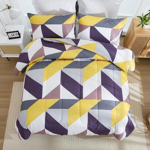 Phong cách phương Tây hình học <span class=keywords><strong>Teal</strong></span> màu xám ngọc Lam 3 mảnh <span class=keywords><strong>Comforter</strong></span> đặt allseason xuống - Product Image 6
