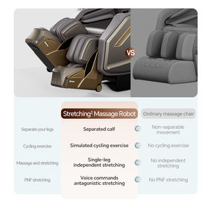 Chaise de massage musicale de luxe 3D 4D 5D 10D Shiatsu <span class=keywords><strong>S</strong></span>+L Forme électrique Soins complets du corps Chaise de massage de luxe à gravité zéro - Product Image 3