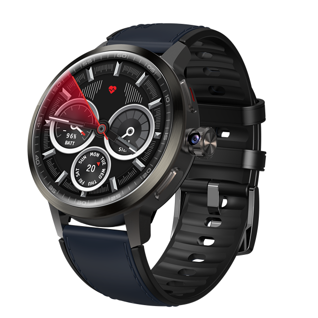 Premium Android Smart Watch DM82 4G Multi-Functional Rotating Camera HR SpO2 GPS Google Play Waterproof Smartwatch for Outdoor