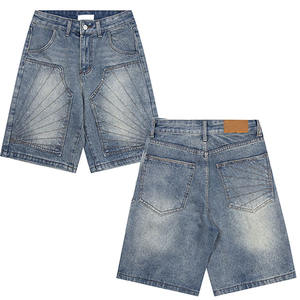 Pantalones Cortos Vaqueros Personalizados para Hombre, Estilo Casual de Verano, Hip Hop, Rectos, Estampados, Vintage, Lavado Ácido, Estilo Cargo - Product Image 6