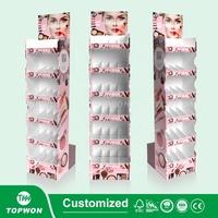 Présentoir en Carton Personnalisé pour Supermarché et Commerce de Détail, Présentoir Publicitaire Pliable en Carton pour Soins de la Peau, Shampoing et Maquillage