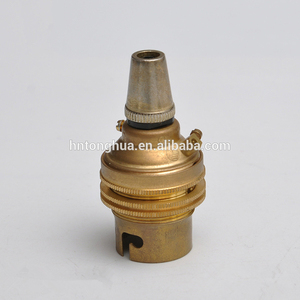 Chất lượng cao <span class=keywords><strong>B22</strong></span> Brass giữ đèn Antique kim loại Bayonet bóng đèn chủ ánh sáng ổ cắm - Product Image 3