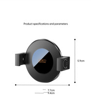 Support de téléphone magnétique à pince pour iPhone 17 Pro Max Samsung S26 Ultra avec fixation magnétique pour prise de 17 mm, support amovible