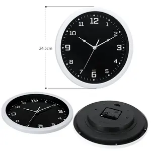 Wall Plastic Clock Clock Wall Modern Simple Round Design Cheap Promotion Plastic Wall Clock