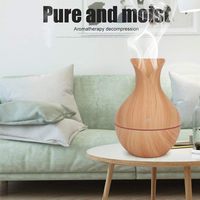 Diffuseur d'arômes en bois de 130 ml, diffuseur d'air USB mini, diffuseur de parfum électrique, diffuseur d'huiles essentielles pour la maison