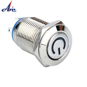 ABILKEEN pushbutton 12mm 16mm 19mm 22mm Waterproof Small illuminated with LED Momentary Latching push button switches