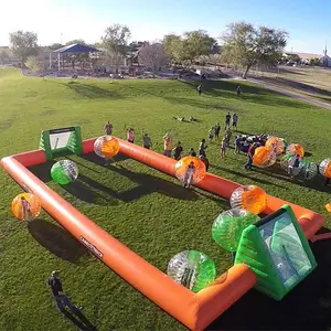 Juego de fútbol inflable para niños o adultos, personalizado, para actividades al aire libre, 20m