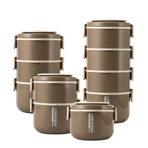 Chất Lượng Cao Cấp Sinh Thái Kim Loại Isotherm Lonchera Bento Hộp Xách Tay Thép Không Gỉ Cách Điện Phích Hộp Ăn Trưa Đặt Trẻ Em Trường - Product Image 2