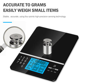 Balance de cuisine numérique à affichage LCD, 5 kg, pour la maison, avec calculateur nutritionnel, vente chaude - Product Image 6