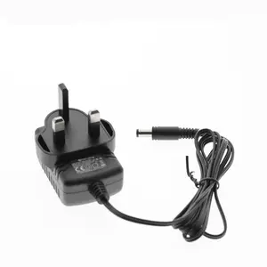 Reino Unido 3 Pin Plug AC DC adaptador de 12V 1A 12W de potencia de adaptador