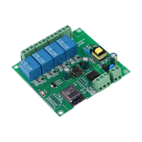 ESP8266 Modul Relai WIFI Nirkabel 4 Saluran ESP-12F Papan Pengembangan AC/DC 5V/7-28V/5-80V Remote Control Aplikasi E-WeLink