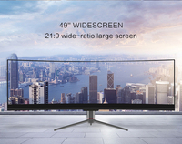 Monitor de 49 pulgadas para juegos de PC, pantalla curvada de 120Hz, 3840x1080, LED, LCD, 4k