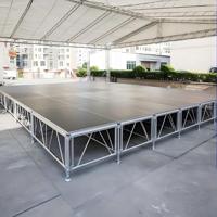Panggung Modular Aluminium Grosir, Panggung Acara Portabel dengan Permukaan Anti-Selip, Custom OEM untuk Konser, Pernikahan, dan Acara Lainnya