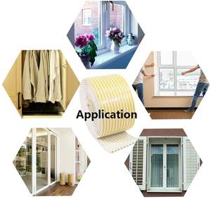 שחור, לבן, אפור באיכות גבוהה קצף דביק עצמי אטם מזג אוויר לדלת גומי אקוסטי - Product Image 6