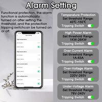 EARU ELE Tuya WiFi Smart MCB Timer 1P 63A Compteur de puissance, de tension et de courant, protecteur, interrupteur à commande vocale et à distance EAKCB-T-M-1-63