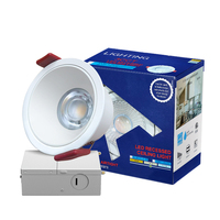 NOM RETILAP CE RoHS Bivolt 110-240V Regulable Antideslumbrante 9W 2700-6500K COB Luminaria Empotrable