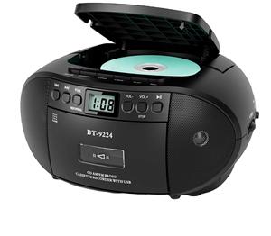 Multifunctional Portable CD <b>Player</b> With <b>Cassette</b> Recorder And BT FM Radio USB SD Slot Stereo Boombox For BT FM radio USB SD slot - Product Image 1
