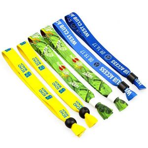 Bracelets en tissu polyester de haute qualité, écologiques, avec logo personnalisé, pour événements et festivals, cadeau promotionnel, charme luxueux. - Product Image 2