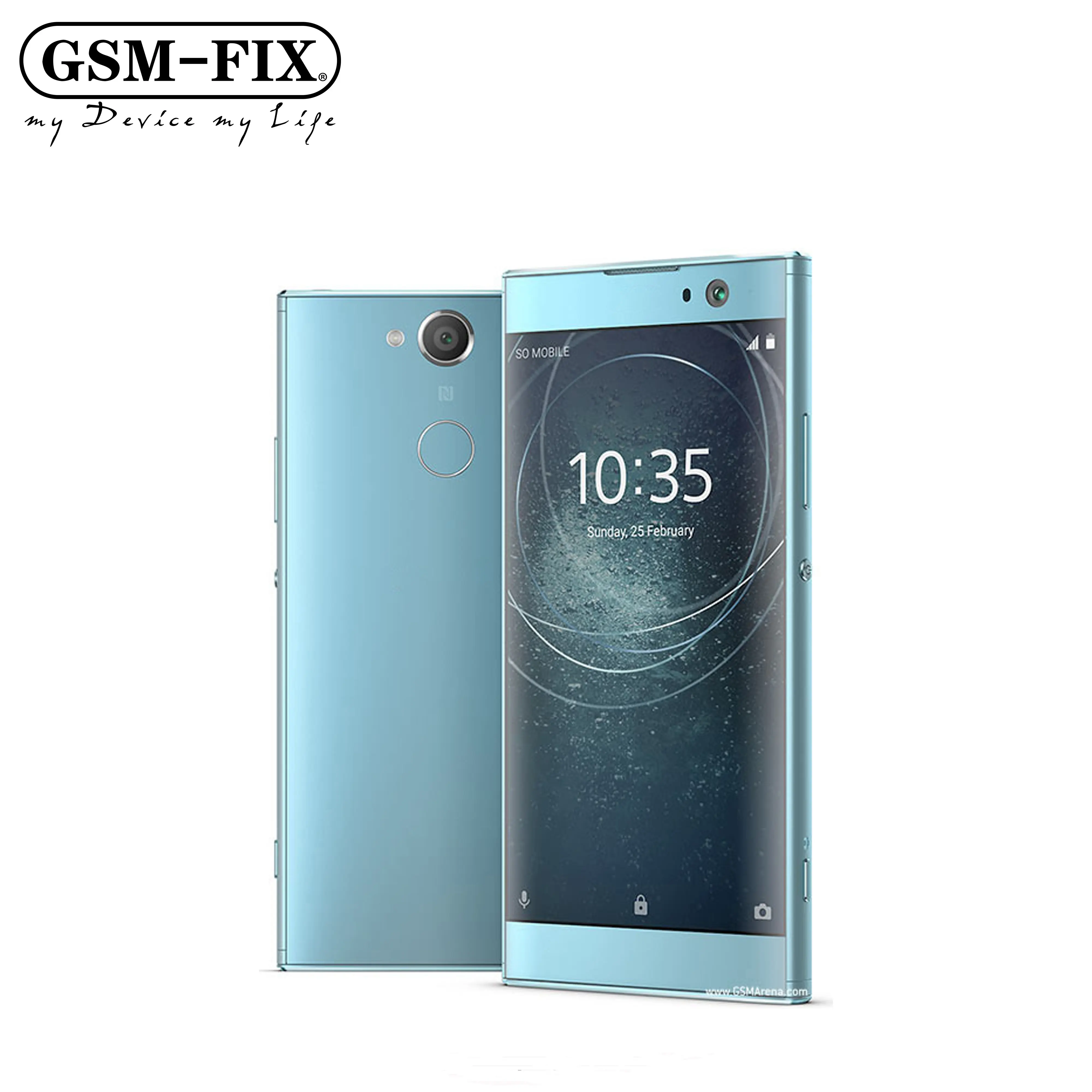 GSM-FIX Original For Sony Xperia XA2 H4113 H3113 Mobile Phone 5.2'' 3GB+32GB Single/Dual SIM CellPhone NFC Android SmartPhone