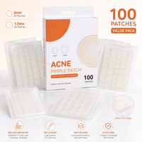 Lot en gros de patchs hydrocolloïdes ronds invisibles et imperméables pour l'acné et les boutons, couvre-imperfections pour les soins de la peau
