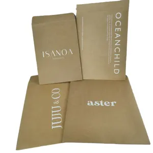 Custom White Screen Print Postal Satchel Personalised Mailing Bags Recyclable Paper Mailer Bags