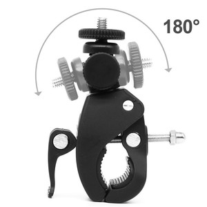 <b>Clamp</b> Mount Camera Tripod Holder <b>Quick</b> Release Plastic Bike Mount 180 Degree Adjustable - Product Image 2